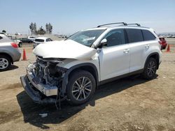 Toyota Highlander salvage cars for sale: 2019 Toyota Highlander SE