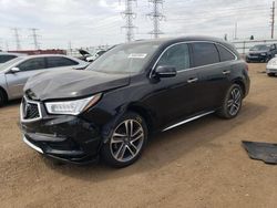 Salvage cars for sale at Elgin, IL auction: 2018 Acura MDX Advance