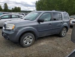 Salvage cars for sale from Copart Arlington, WA: 2012 Honda Pilot LX