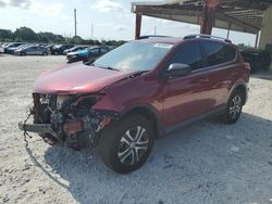 Salvage cars for sale at Homestead, FL auction: 2018 Toyota Rav4 LE