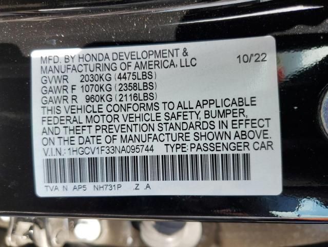 2022 Honda Accord Sport