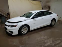 Salvage cars for sale at Davison, MI auction: 2016 Chevrolet Malibu L