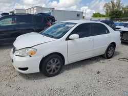 Salvage cars for sale from Copart Opa Locka, FL: 2008 Toyota Corolla CE