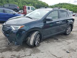Salvage cars for sale at Ellwood City, PA auction: 2018 Toyota Rav4 HV Limited
