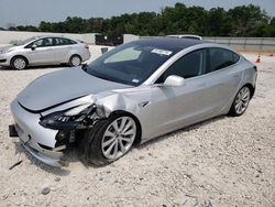 Salvage cars for sale from Copart New Braunfels, TX: 2018 Tesla Model 3