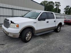 Salvage trucks for sale at Gastonia, NC auction: 2005 Ford F150 Supercrew