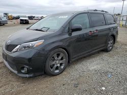 Toyota Sienna Sport salvage cars for sale: 2015 Toyota Sienna Sport