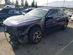 Salvage cars for sale from Copart Rancho Cucamonga, CA: 2016 Honda Accord LX