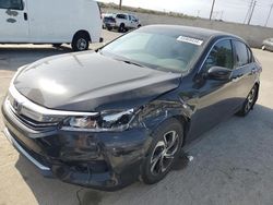 Salvage cars for sale from Copart Rancho Cucamonga, CA: 2017 Honda Accord LX