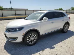 Salvage cars for sale at Haslet, TX auction: 2017 Lincoln MKX Select