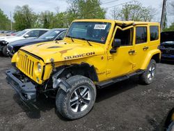 Jeep Wrangler Unlimited Rubicon salvage cars for sale: 2015 Jeep Wrangler Unlimited Rubicon