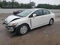 Salvage cars for sale at Greenwell Springs, LA auction: 2008 Honda Civic Hybrid