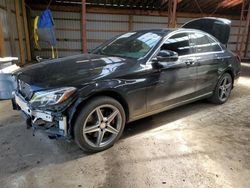 Salvage cars for sale from Copart Bowmanville, ON: 2017 Mercedes-Benz C 300 4matic