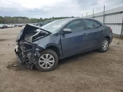 Salvage cars for sale at Harleyville, SC auction: 2016 Toyota Corolla L