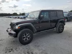 Salvage cars for sale at Jacksonville, FL auction: 2019 Jeep Wrangler Unlimited Rubicon