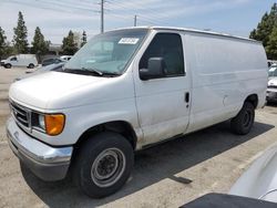 Salvage trucks for sale at Rancho Cucamonga, CA auction: 2004 Ford Econoline E250 Van