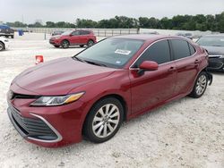 Salvage cars for sale at New Braunfels, TX auction: 2021 Toyota Camry LE