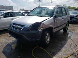 Salvage cars for sale at Chicago Heights, IL auction: 2002 Honda CR-V LX