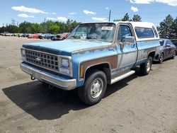 Salvage cars for sale at Denver, CO auction: 1980 Chevrolet K20