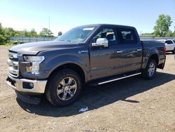 Salvage cars for sale at Columbia Station, OH auction: 2015 Ford F150 Supercrew