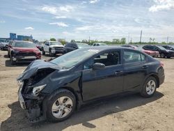 Salvage cars for sale at Des Moines, IA auction: 2014 Honda Civic LX