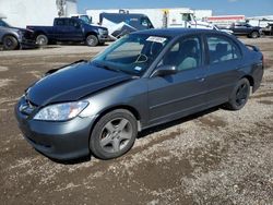 Honda Civic salvage cars for sale: 2005 Honda Civic EX