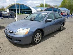 Salvage cars for sale at East Granby, CT auction: 2007 Honda Accord EX