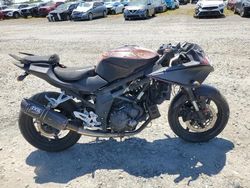Salvage motorcycles for sale at Sacramento, CA auction: 2013 Hyosung GT650 R