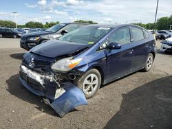 Salvage cars for sale at East Granby, CT auction: 2013 Toyota Prius