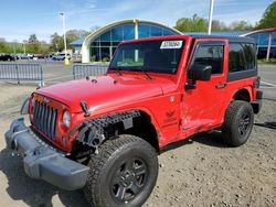 Salvage cars for sale at East Granby, CT auction: 2015 Jeep Wrangler Sport