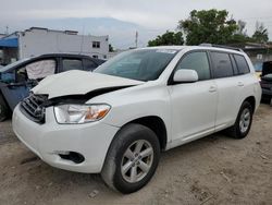 Salvage cars for sale from Copart Opa Locka, FL: 2010 Toyota Highlander