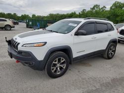 Salvage cars for sale from Copart Ellwood City, PA: 2017 Jeep Cherokee Trailhawk