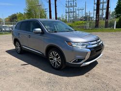 Salvage cars for sale at North Billerica, MA auction: 2018 Mitsubishi Outlander SE