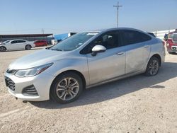 Salvage cars for sale from Copart Andrews, TX: 2019 Chevrolet Cruze LS