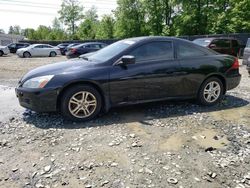 Salvage cars for sale from Copart Waldorf, MD: 2007 Honda Accord EX