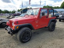 2001 Jeep Wrangler / TJ Sport en venta en East Granby, CT