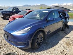 Salvage cars for sale from Copart Magna, UT: 2021 Tesla Model Y