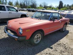 Salvage cars for sale at Portland, OR auction: 1981 Fiat 124 Spider
