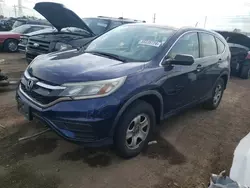 Salvage cars for sale at Elgin, IL auction: 2015 Honda CR-V LX
