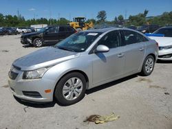 Chevrolet salvage cars for sale: 2012 Chevrolet Cruze LT