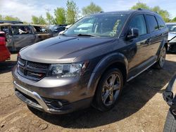 Salvage cars for sale from Copart Elgin, IL: 2017 Dodge Journey Crossroad