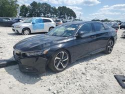 Salvage cars for sale at Loganville, GA auction: 2019 Honda Accord Sport