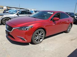 Vehiculos salvage en venta de Copart Grand Prairie, TX: 2016 Mazda 6 Grand Touring