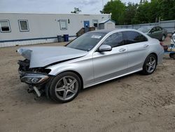 Salvage cars for sale at Lyman, ME auction: 2016 Mercedes-Benz C 300 4matic