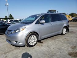 Salvage cars for sale from Copart Hayward, CA: 2016 Toyota Sienna XLE