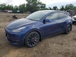 Salvage cars for sale at Baltimore, MD auction: 2022 Tesla Model Y