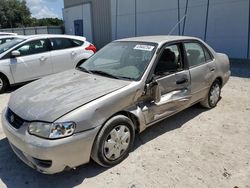 Salvage cars for sale at Apopka, FL auction: 2002 Toyota Corolla CE