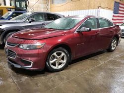 Salvage cars for sale from Copart Anchorage, AK: 2016 Chevrolet Malibu LS