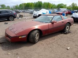 Salvage cars for sale at Chalfont, PA auction: 1986 Chevrolet Corvette