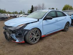 Salvage cars for sale at Bowmanville, ON auction: 2022 Hyundai Elantra N
